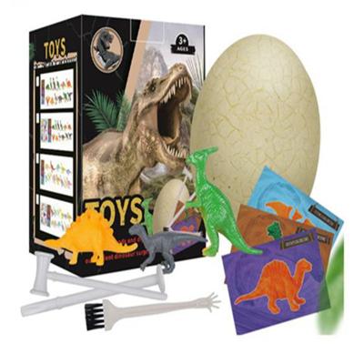 China Good Price Hard New Design Puzzle Egg Toys Children Plaster Flying Dinosaur Egg Chess for sale