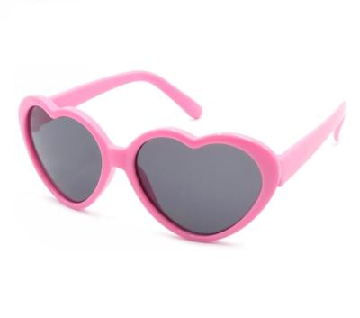 China Kids Sunglasses Wholesale Custom Cute Heart Shape Kids Sunglasses for sale