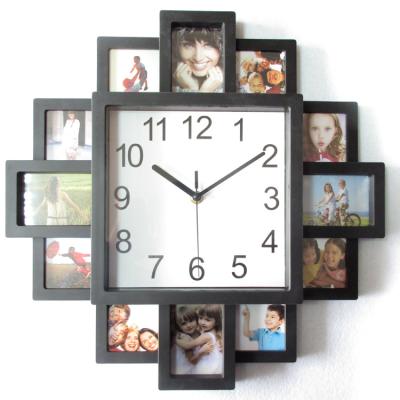 China Antique style large size wall clock photo frame piture wall clock with photo en venta