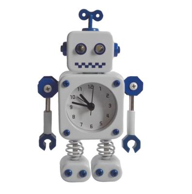 China Funny LUMINOVA Robot Shape Alarm Clock For Sell Toy Table Gift Clock for sale