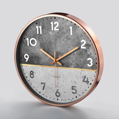 China 2021 Style Metal Antique Luxury New Design Aluminum Frame Wall Clock Te koop