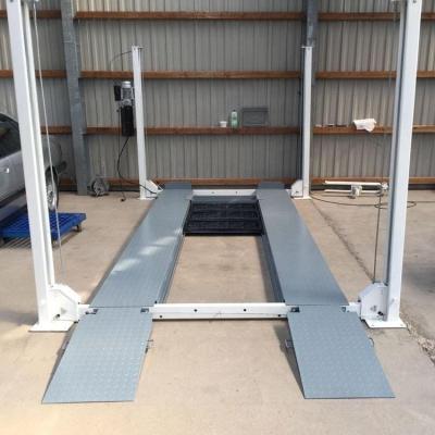 China 4 Post Car Lift Car Workshop Equipment Car Lift Four Post Mechanical Lift 4361*2616*3109mm for sale