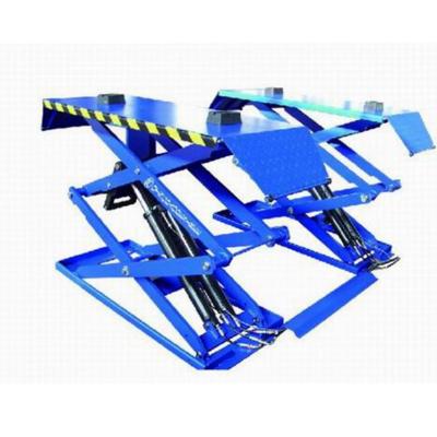 China Hydraulic Middle Scissor Car Lift Ultrathin Small Scissor Car Lift 3200kgs for sale