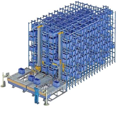 China Space Saving Air Surveillance Radar Warehouse Stacking Storage Rack Automated Retrieval System for sale