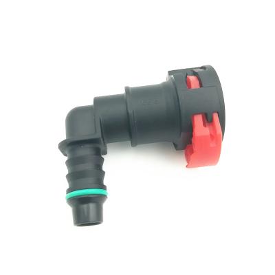 China OEM Original Factory Supplier PA12 Hose Quick Coupling Connectors 9.89 Nylon Fuel Line 90 Degree Quick Connectors for sale