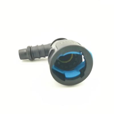 China OEM Factory Original Supplier 9.89 Quick Connectors PA12 90 Degree Quick Coupling Nylon Fuel Line Hose Connectors for sale