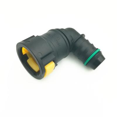 China SAE 15.82 Quick Connectors OEM PA12 5/8 Original Factory Supplier Double Knob 90 Degree Quick Coupling Nylon Line Connectors for sale