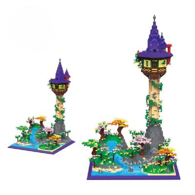 China Construction Toy New Arrivals 5800pcs+ Mini Legoly Magic Castle Diamond Bricks Rapunzel Micro Building Blocks For Kid Gift 9932 Dropshipping for sale