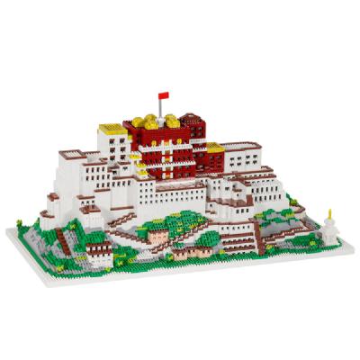 China Construction Toy New Arrival 3D Model Diamond Potala Palace Bricks Chinese Famous Architecture Mini Building Blocks Toys for Kids Dropshipping for sale