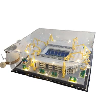 China Construction Toy New Arrival Christmas Educational Toy Soccer Football Field Mini Bricks Micro Signal Iduna Park Stadium Building Blocks For Kid for sale