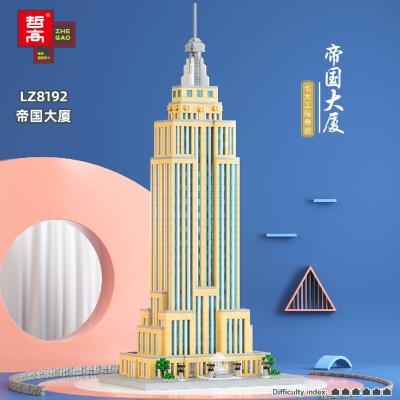 China Construction Toy Hot Sale 3D Model Micro Building Blocks Empire State Building Mini Legoly For Kid Gift Plastic Architecture Diamond Brick Figure for sale