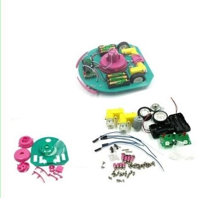 China DIY Educational Block Set Toys Self Assembly Electronics Education DIY Robot Vacuum Kit for sale