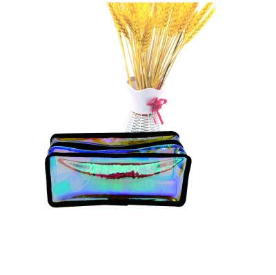 China ENGLAND STYLE Travel toiletry storage bag laser pvc holographic pvc cosmetic bag/transparent tpu cosmetic bag for sale