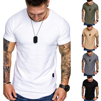 China New Amazon 2021 Summer Formal Men's Shirts For Men's Short Sleeve T-shirt Short Sleeve Cotton Plus Size Men's T-shirts 2022 for sale