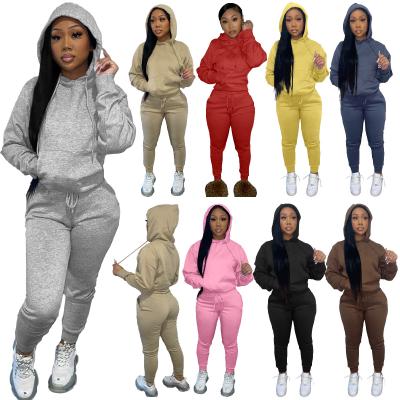 China Vintage Ins Fashion 2 Piece Plus Size Women's Casual Sports Suit Women's Two Piece Sets for sale