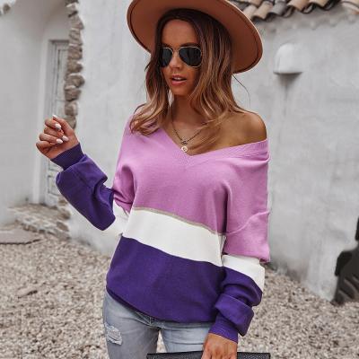 China 2022 Fashionable Customs Regular Autumn Winter Plus Size Sweater Knitted Cashmere Sweater For Women for sale