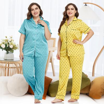 China Big girl QUICK DRY comfortable oversized fashion sleepwear woman sleepwear plus size women sleepwear wholesale for sale