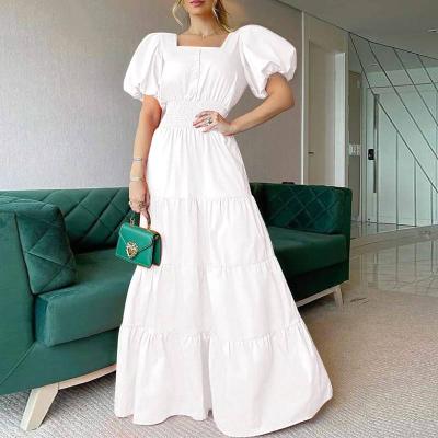 China 2022 New Style Drop Lady Club Party Elegant Fashion Casual Luxury Short Sleeve Anti-Static Strapless Women Dress for sale