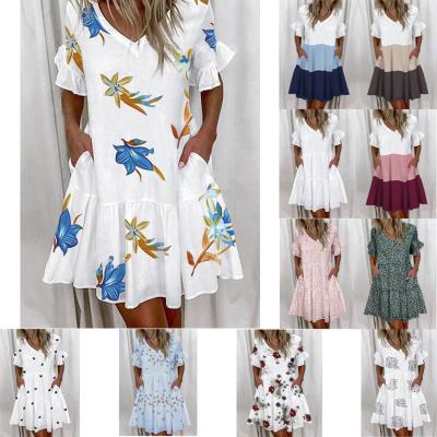 China New Arrivals Anti-Static Girl Size Plus Casual Women's Dresses Women Wholesale Summer Dress Clothing Woman Outer Dress Loose Accept for sale