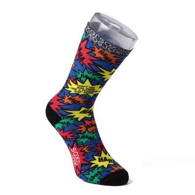 China Wholesale Custom Made Sublimation Printing Antibacterial Cotton Sport Antibacterial Socks for sale