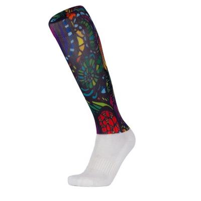 China Popular Digital Soccer Socks Sublimation Printing Soccer Socks Sports Logo Breathable Wholesale Custom Compression Stockings for sale