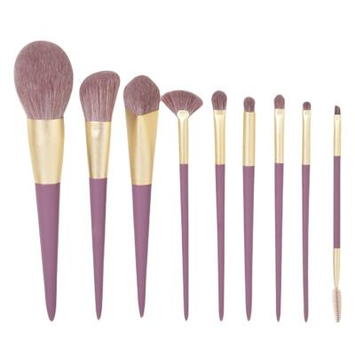 China Small Purple Cosmetic Brush Potato Makeup Set Brush For Foundation Cosmetic Powder Blush Eyeshadow Kabuki Blend Make Up Brush Beauty Tool for sale