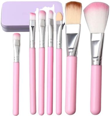 China Cute Professional 7pcs Cosmetic Brush Make Up Brush Set for sale