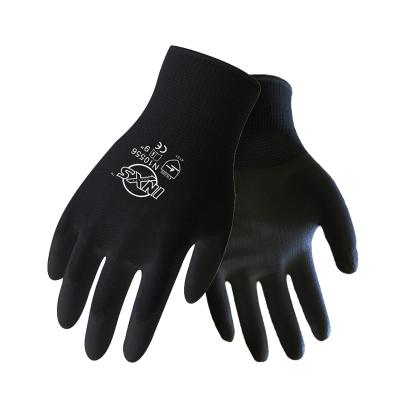 China Anti-Slip Palm Gloves Coated Mechanic Working Gloves Have CE Certificated EN388 PU Nitrile Safety Work Gloves for sale