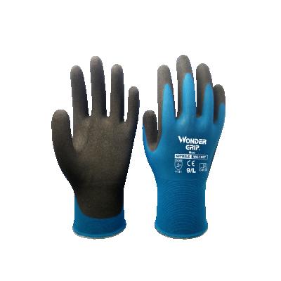 China 18 Gauge Non-Slip Working Gloves Men's Anti-Slip Gloves Wonder Grip Work Gloves For Nylon Spandex Wrapped With Foam Nitriles Coated for sale