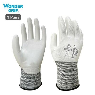 China Water Proof Wonder Grip Safety Nitrile Polyester Gloves Palm Coated Rubber Protective Waterproof Gloves for sale