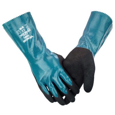 China Wonder Grip WG-528L Oil Proof Gloves Water Proof Anti-Cut Safety Work Glove Long Tube Waterproof Gloves for sale