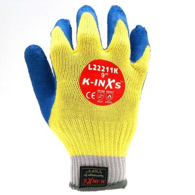 China Protective Working Gloves SAFETY-INXS Latex Coated Anti-Cut 10 Gauge Safety Anti-Cut Level 5 Cut Resistant for sale