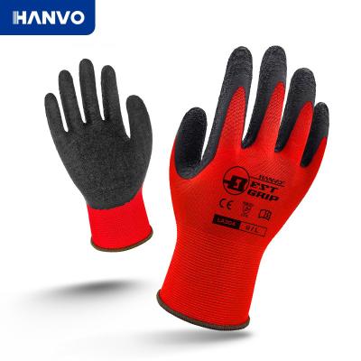 China Mechanic Working Gloves For Anti-Slip Garden Work Non-Slip Thicken Latex Safety Rubber Palm Coated Gloves for sale