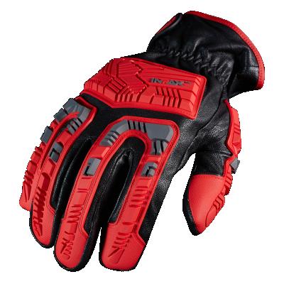 China Anti Vibration Mens Anti Vibration Mechanic Work Gloves EN388 Cut E INPAX Work Gloves TPR Protector Impact Resistant Motorcycle Level Gloves for sale