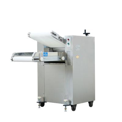 China Canteen Extensively Used Small Electric Bread Dough Roller With Durable Conveyor Belt for sale