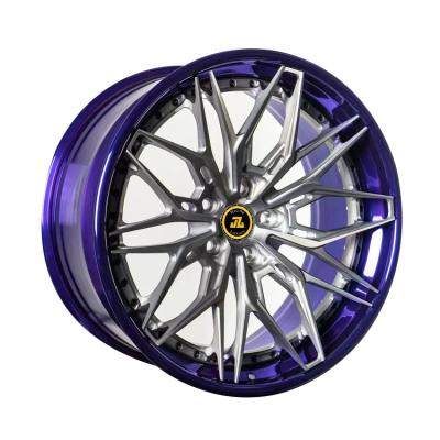 China JZ60 Aluminum Alloy 2 Piece 3 Piece Forged Wheel Custom Design Color To Finish 16 17 18 19 20 21 22 Inch Passenger Car Wheel Rim for sale