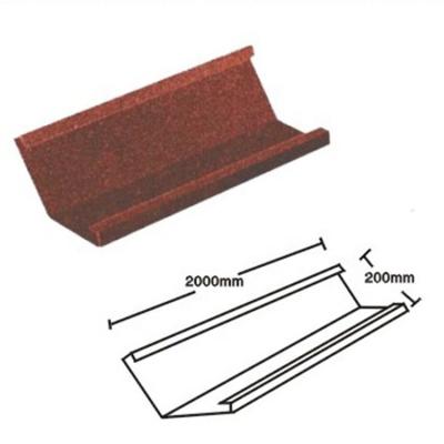 China Modern Roof Valley Accessory Tray for Roofing Tiles Accessories Steel Gutter Hip Stone Coated Zinc for sale