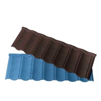 China Free Sample Modern Roofing Material Sand Coated Metal Roof Tiles High Quality for sale