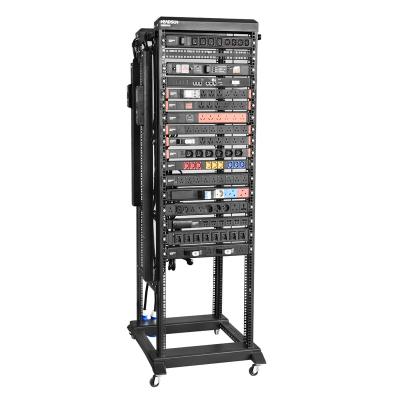 China Aluminum Alloy Black C13 10a Universal PDU Rack Power Distribution Unit With Breaker for sale