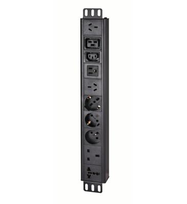 China Customization 12 Way Industrial PDU Socket Surge Breaker Shielded Rack Mount PDU With Aluminum Shell for sale