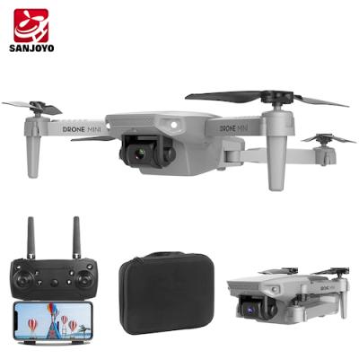 China Radio Control Toy E88 Drone 4K Mini Foldable Quadcopter RC FPV Drones Raidio Control Toy - Gray 1080P Two Batteries for sale