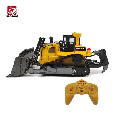 China RC Model Huina 1:16 8 Remote Control Building Engineer 1569 RC Bulldozer Machine For Kids for sale