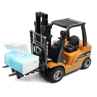 China RC Model HUINA 1577 1/10 2.4G Metal RC Remote Control Forklift for sale