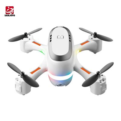 China Newest Fashion Headless Rainbow Mini RC Drone With 480P 720P HD Dual Camera WIFI FPV RC Quadcopter Dron Toys Gift for sale