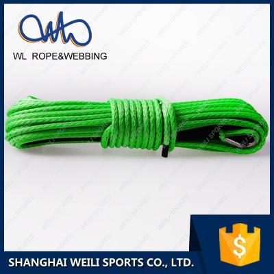 China ATV/UTV 8mm*30m Green Synthetic Winch Rope, Offroad Winch Line, Winch Ropes for sale