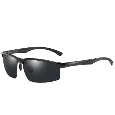 China 2022 High Quality Men's Aluminum-magnesium Half-frame Sports Polarized Riding Driver Driving Sunglasses for sale