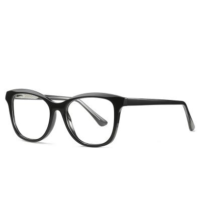 China New fashionable Amazon optical sight glasses frame border exclusively for European and American fashion flat mirror TR90CP spring myopia 2019 for sale