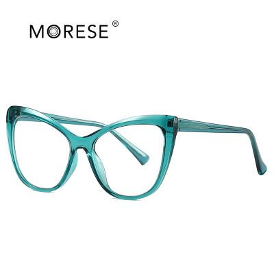 China European and American fashionable light anti-blue comfortable spring glass frame flat mirror trend TR trend large frame mirror manufacturers in stock for sale