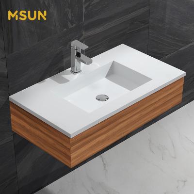 China MSUN Modern Luxury Bathroom Cabinet Under Sink Hand Basin Solid Outdoor Sink for sale