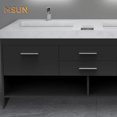 China MSUN Single Standing Bathroom Vanity Accessory Set Bathroom Cabinets for sale